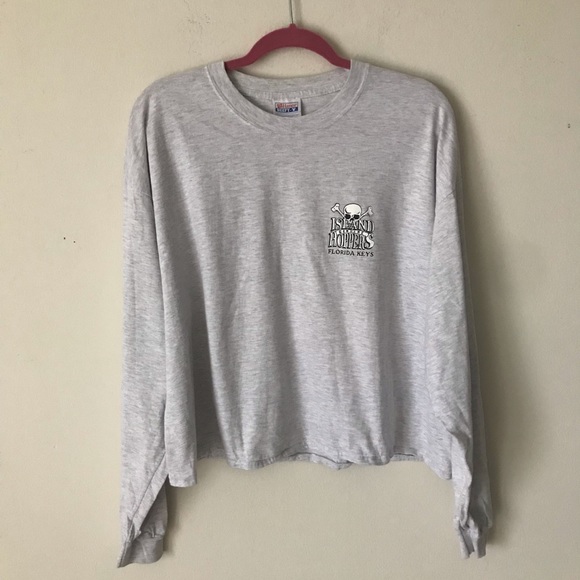 Florida Keys Island Hoppers Skull & Crossbones Long Sleeve Tee - Picture 6 of 6